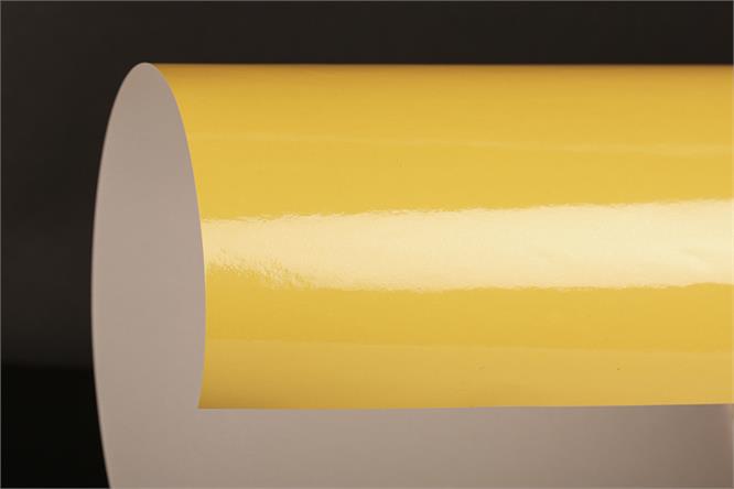 Gavepapir, Yellow Gloss (NU) 50 cm x 100 m.