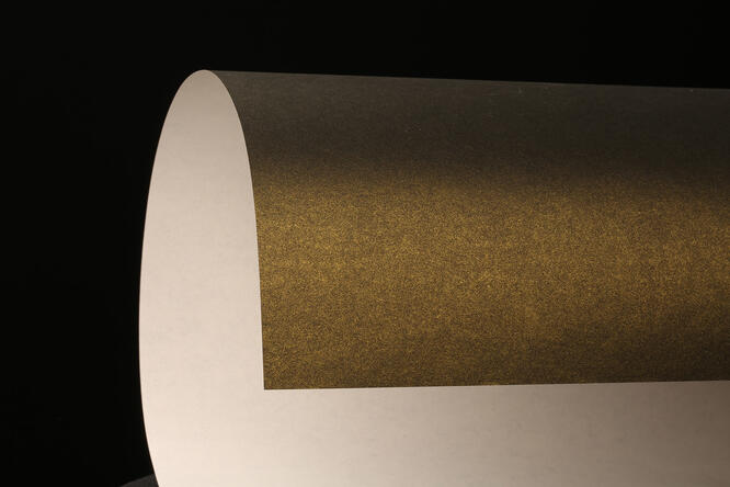 Gavepapir, Vollton Blackgold  (4) 50 cm x 100 m
