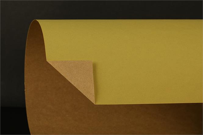 Gavepapir, Yellow Kraft (GU) 50 cm x 100 m