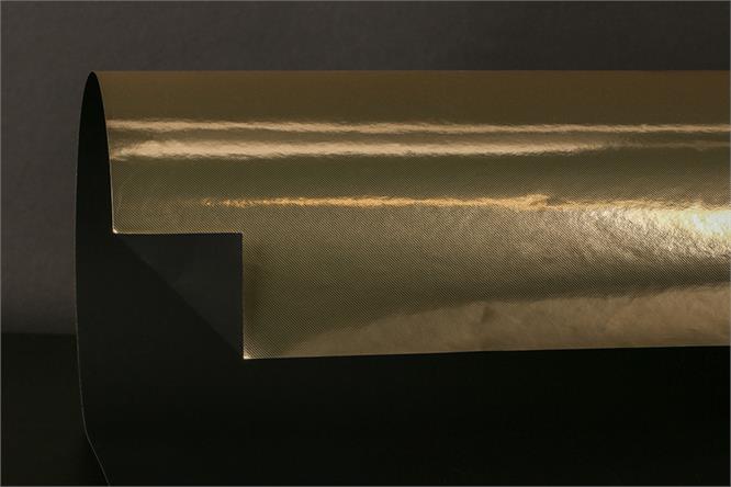 Gavepapir, Vollton Gloss Gold/ Black (5) 37,5 cm x 100 m
