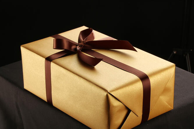 Gavepapir, Vollton Perleglanz Goldcopper (3)  75 cm x 100 m #B