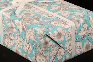 Gavepapir, Colibri Blue (4) 50 cm x 100 m