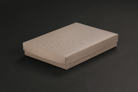 Gaveeske bunn/lokk, Linea Tort Grey 22x16x4 cm, à 50 stk