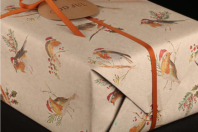 Julepapir, Christmas Bird (4) finnes i flere bredder