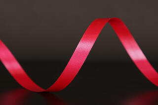 Bånd poly, Ribbon Red 10 mm x 250 m