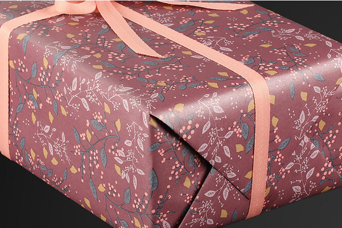 Gavepapir, Crispy Berries (6) 55 cm x 120 m