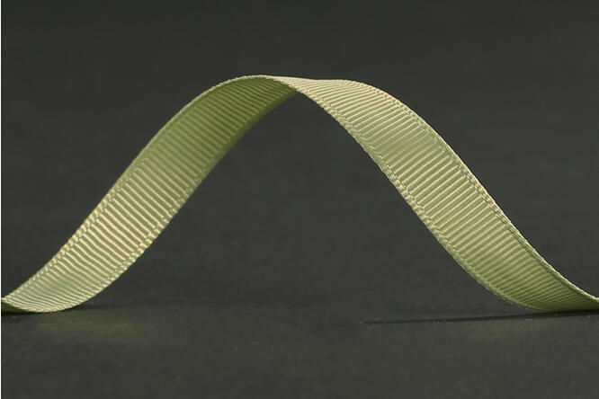 Bånd ribbet blank, Sage 10 mm x 50 m