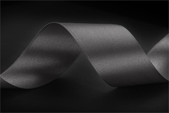 Bånd "silke", Dark Grey #B 40 mm x 25 m