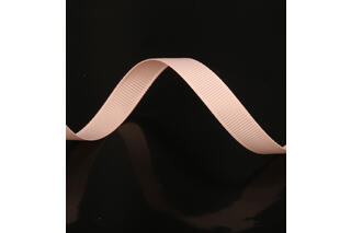Bånd ribbet blank, Rose Dust 10 mm x 50 m