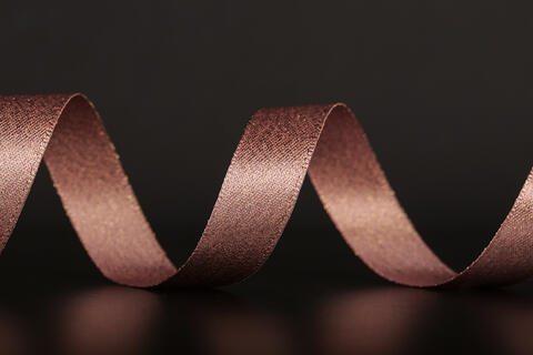 Bånd "silke", Rose glitter 15 mm x 25 m