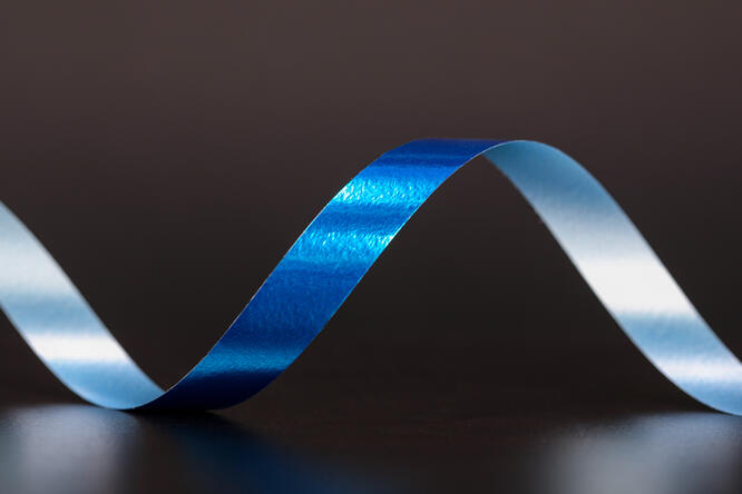 Bånd metallic, Blue Arrow 10 mm x 250 m