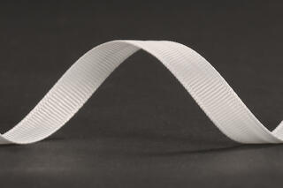 Bånd ribbet blank, Antique White 10 mm x 50 m