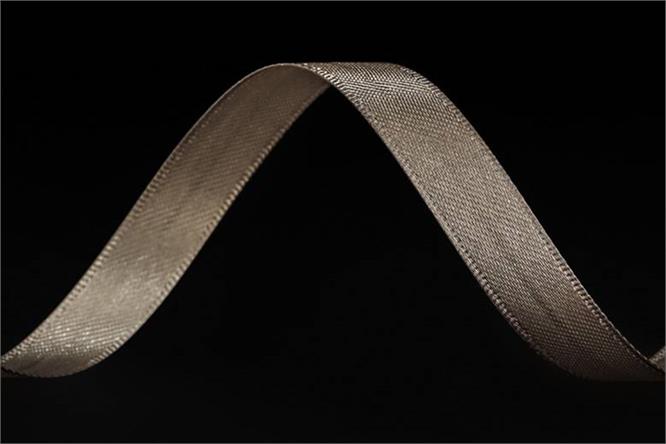 Bånd  "silke", Warrm Grey 10 mm x 100 m