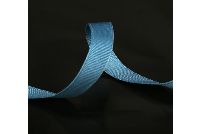 Bånd ribbet matt, Military Blue 15 mm x 90 m
