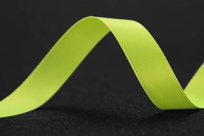 Bånd "silke", Neon Yellow  #B 12 mm x 90 m