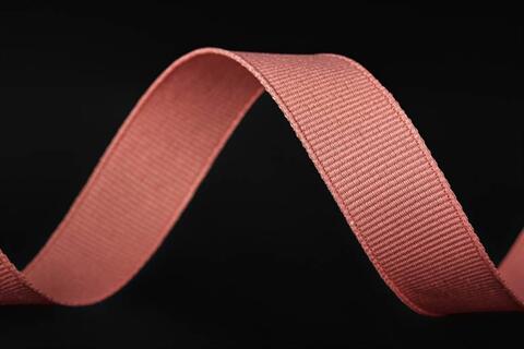Bånd ribbet matt, Light Coral 15 mm x 90 m