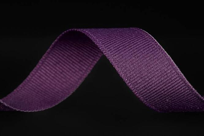 Bånd ribbet matt, Purple 15 mm x 90 m