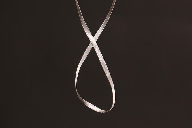 Bånd "silke",  Antique White 3 mm x 100 m