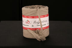 Bånd " Bast" syntet, Sand 15 mm x 200 m