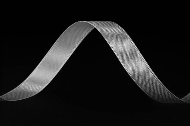 Bånd  "silke", Silver 10 mm x 100 m