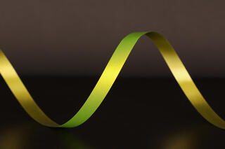 Bånd matt metallic, Lime 10 mm x 250 m