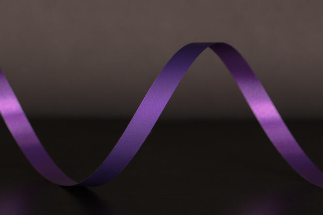 Bånd matt metallic, Purple 10 mm x 250 m