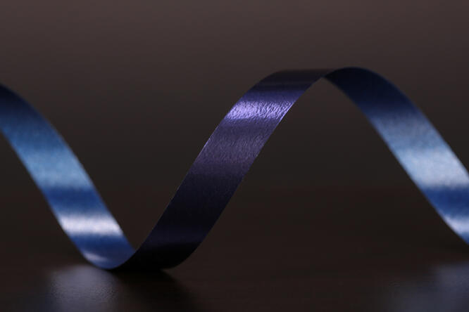 Bånd metallic, Navy  1 rull 10 mm x 250 m